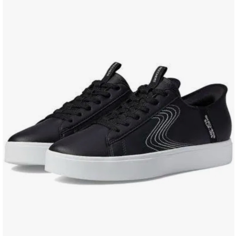 SKETCHERS Eden LX Royal Stride Black & White Slip Ins